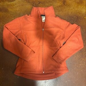Patagonia, Orange Fleece/Light Jacket - Size: Medium
